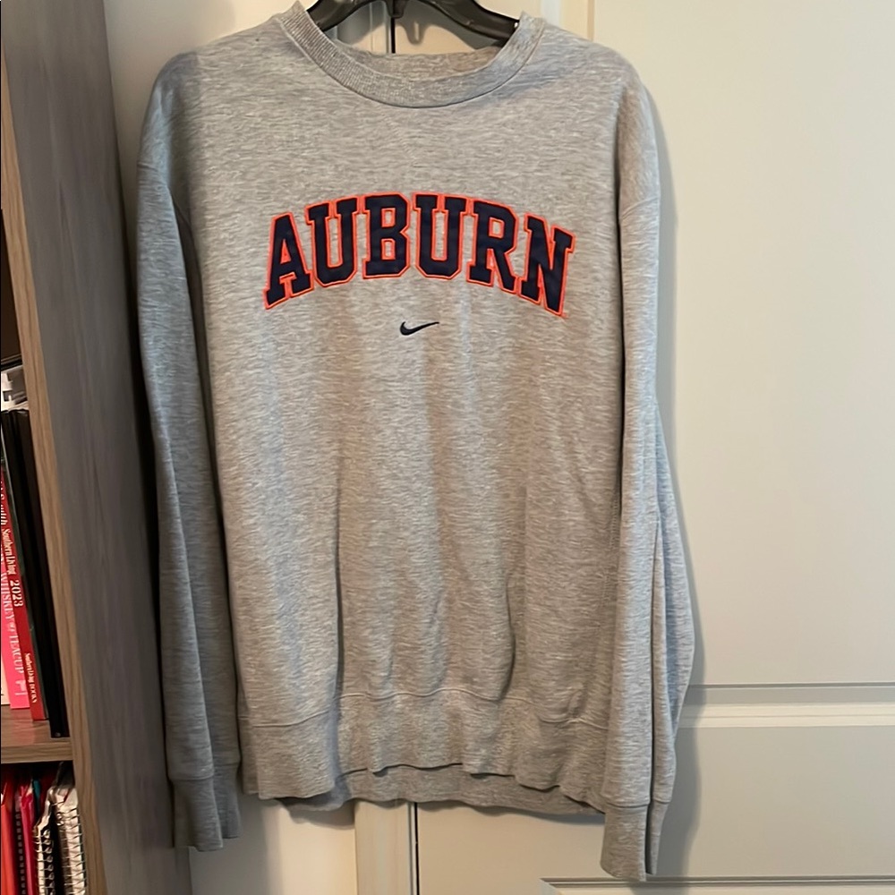 Nike Gray Auburn Men's Sweater